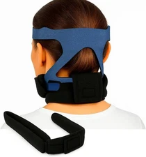 Vive CPAP Neck Pad - Mask Strap Padded Accessories - Fleece Comfort Black 