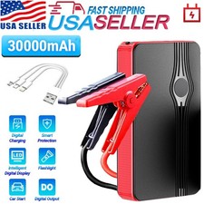 Car Jump Starter Booster Jumper Box Portable Power Bank Battery Charger 30000mAh