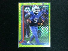 2025 Topps Chrome #31 Joshua Palmer Lime Green X-Fractor