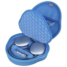 Hard Carrying Case for AirPods Max with Sleep Mode and Mesh Pocket