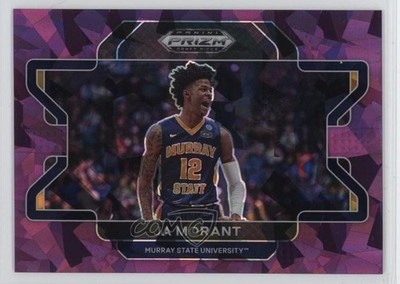 2022-23 Panini Prizm Draft Picks Purple Ice Variation 130/149 Ja Morant #19 16n7
