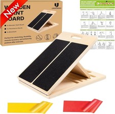 Adjustable Slant Board for Calf Stretching Wooden Incline Board 400LB AntiSlipHS