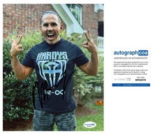 MATT HARDY SIGNED WWE AEW WRESTLER 8x10 PHOTO - ACOA COA