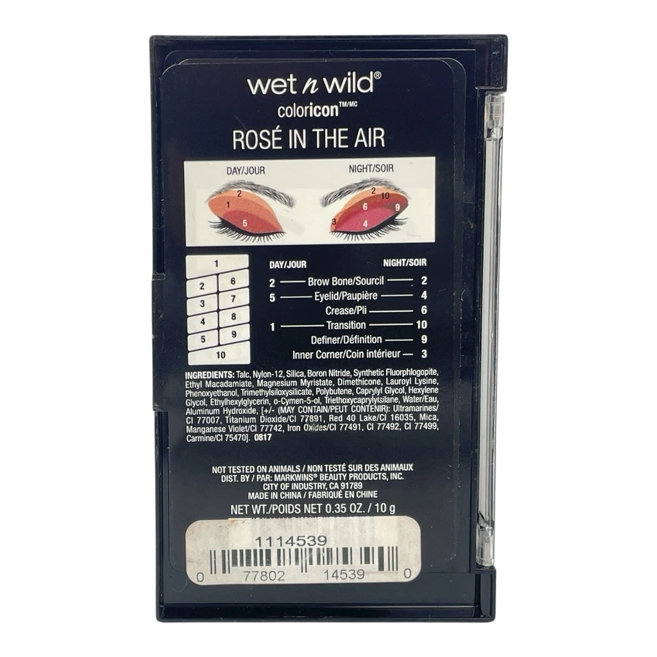 Wet n Wild Color Icon 10 Pan Eyeshadow Palette - 758 Rose in the Air - Image 3 of 4