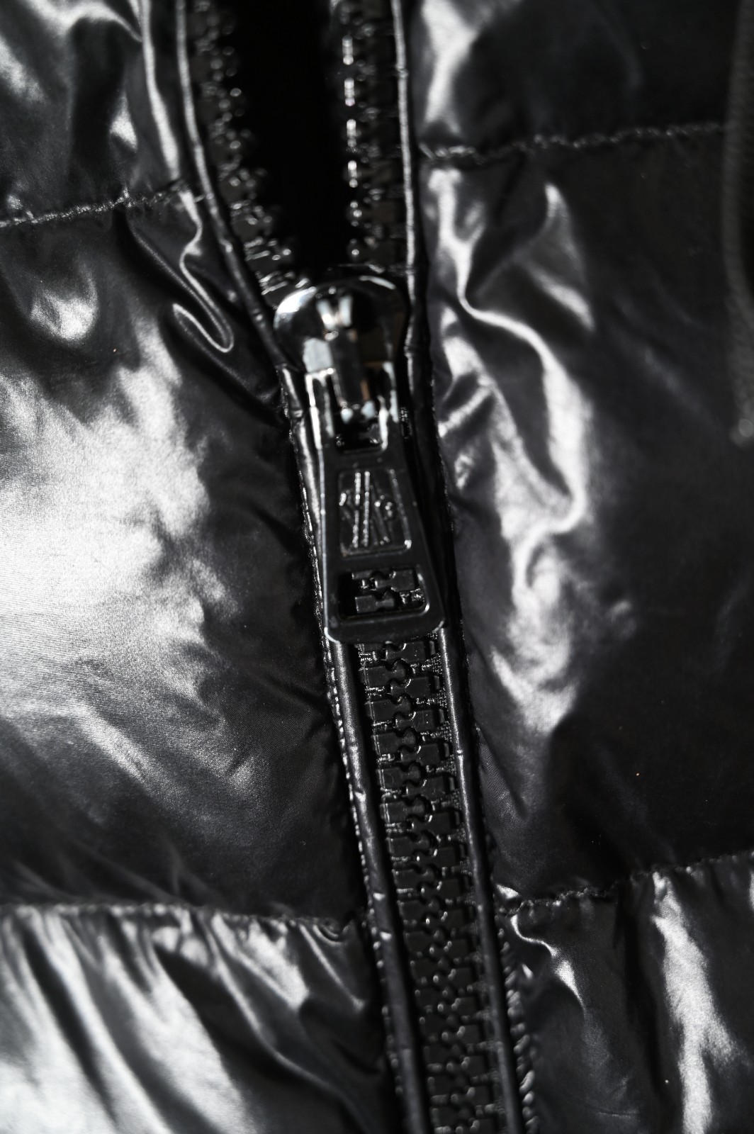 Moncler Jacket Authentic Black Down Jacket With Z… - image 7