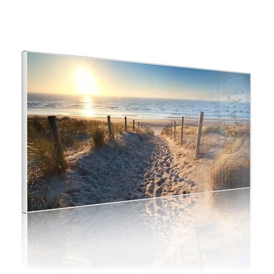 banjado Design Magnetwand Metall Pinnwand magnetisch Magnettafel Nordseestrand - Bild 1 von 4