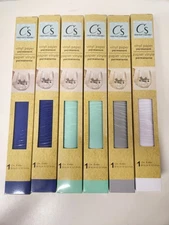 Crafter's Square Glossy Permanent Vinyl Paper Sticker Back 12x48 Rolls Lot Of 6