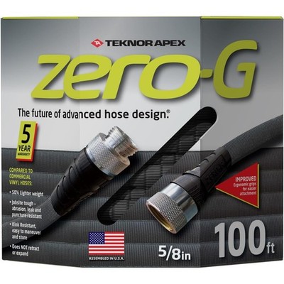 Garden Hose 5/8 Inch Zero-g Lightweight Puncture Resistant 100 Feet