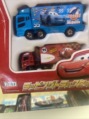Disney Pixar Tomica Cars Wrapping Truck Set Japan | eBay