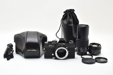 MINT Minolta SR101 Black SLR Camera / MD Rokkor 50mm f1.4 200mm/4 From JAPAN