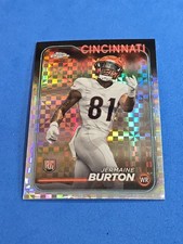 2024 Jermaine Burton ROOKIE RC Topps Chrome #240 X-Fractor Refractor