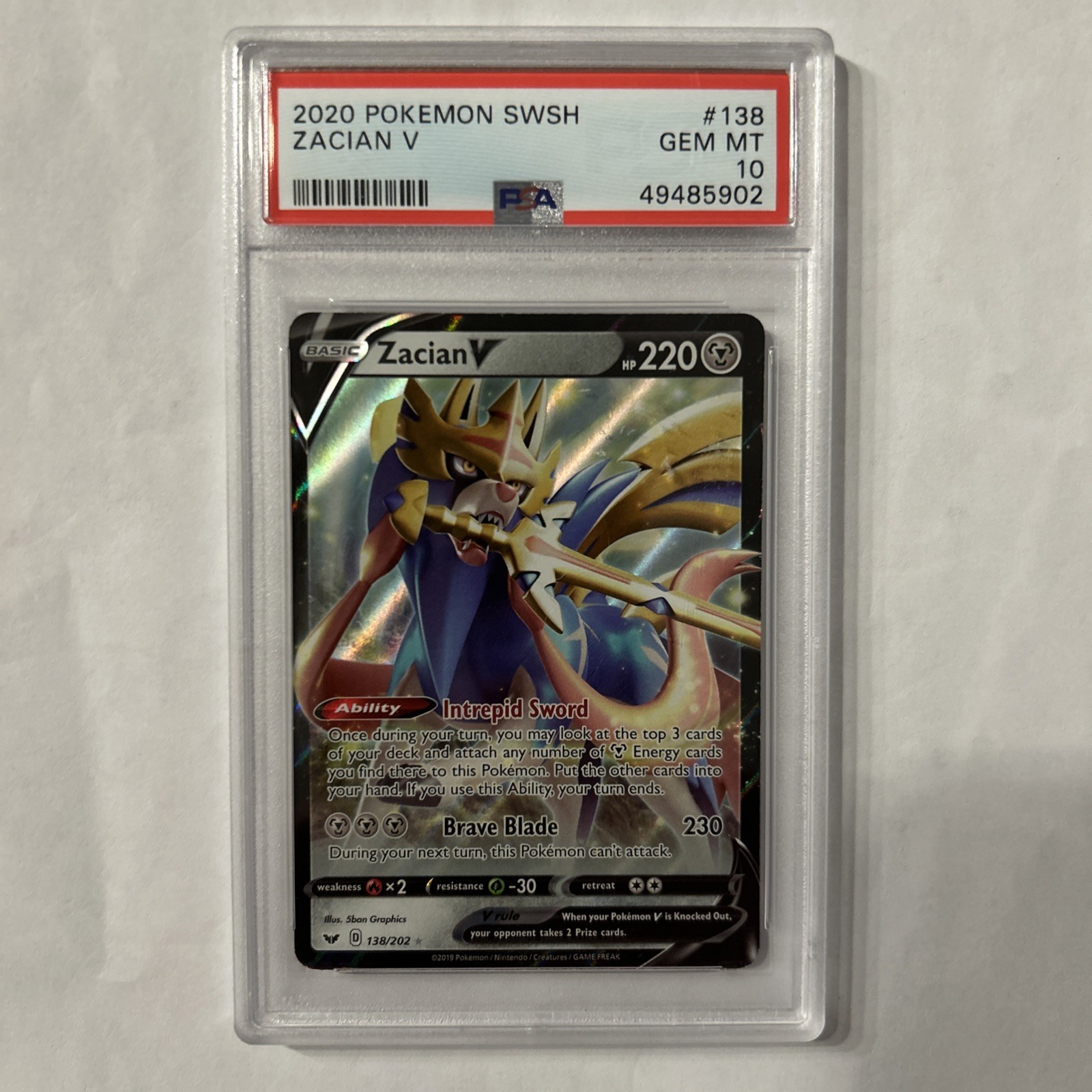 Zamazenta v #GG54 Pokémon 2023 SWSH: Crown Zenith PSA 10 Gem Mint