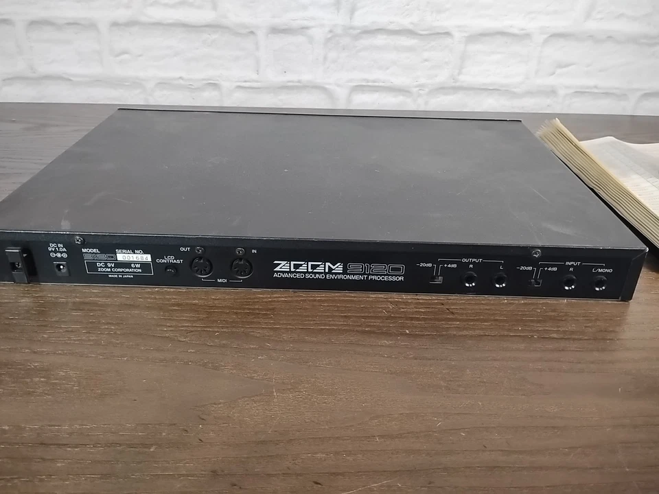 Zoom 9120 Montagem em Rack Multi Efeito Unidade de Reverb com Fonte de Alimentação Testada para Alimentação  - Imagem 4 de 4