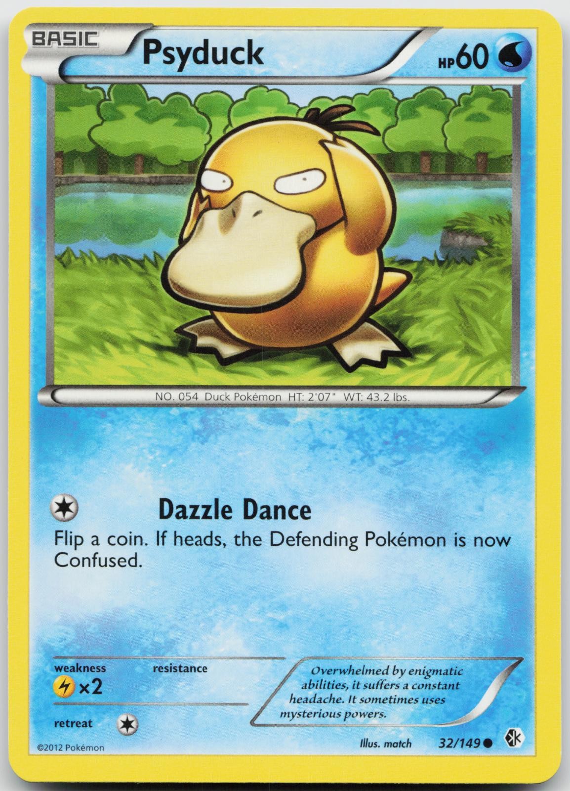 Psyduck 32/149 Common Boundaries Crossed Pokemon Near Mint