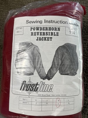 Frostline Sew Kit Powderhorn Reversible Jacket Red Blk Mens M Women s L 1985 USA