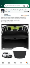 Cargo Cover Reetractable For 2022-2026 Genesis GV70 Rear Trunk Shade Accessory