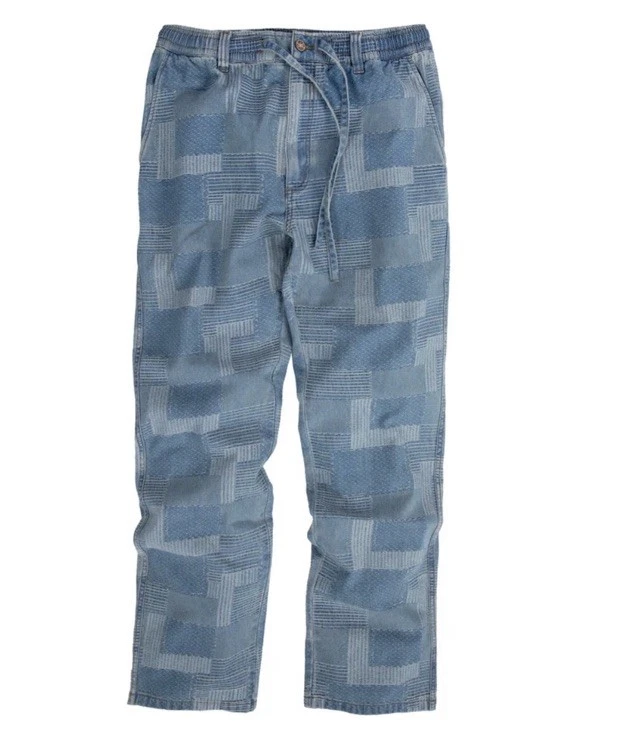 Size M (32) The Territory Ahead Indigo Patchwork Jacquard Pants Never Worn
Opens in a new window or