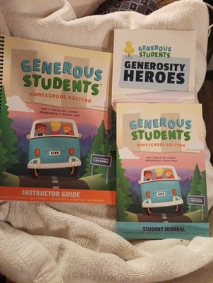 Generous Students Homeschool Edition Instructor Guide, Generosity Heroes Journal