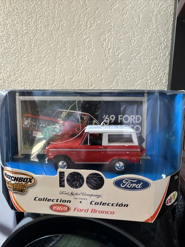 66-77 Early Ford Bronco Matchbox Collectibles 100 Years Ford Bronco Die-Cast New