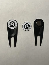 The Riviera Country Club 1" Coin Golf Marker & Ergonomic Pocket Golf Divot Tool