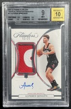 ALPEREN SENGUN BGS 9 2021-22 PANINI FLAWLESS VERTICAL ROOKIE PATCH AUTO RPA 2/25