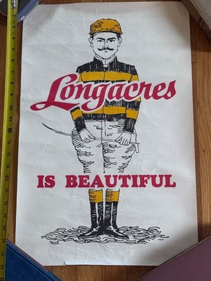 Longacres is beautiful poster 23'' X 15''  HORSE RACING RACE TRACK