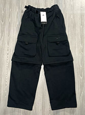 Nike SB Ishod Wair Oversized Convertible Cargo Pants Black Men Size S IF0659-010
