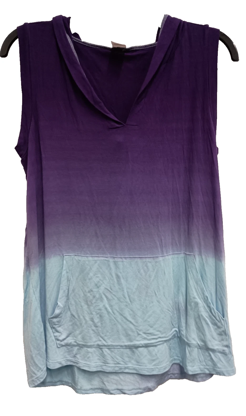 Sew In Love Womens BONO Hoodie Small Purple Blue Tie Dye Sleeveless Pullover
Opens in a new window o