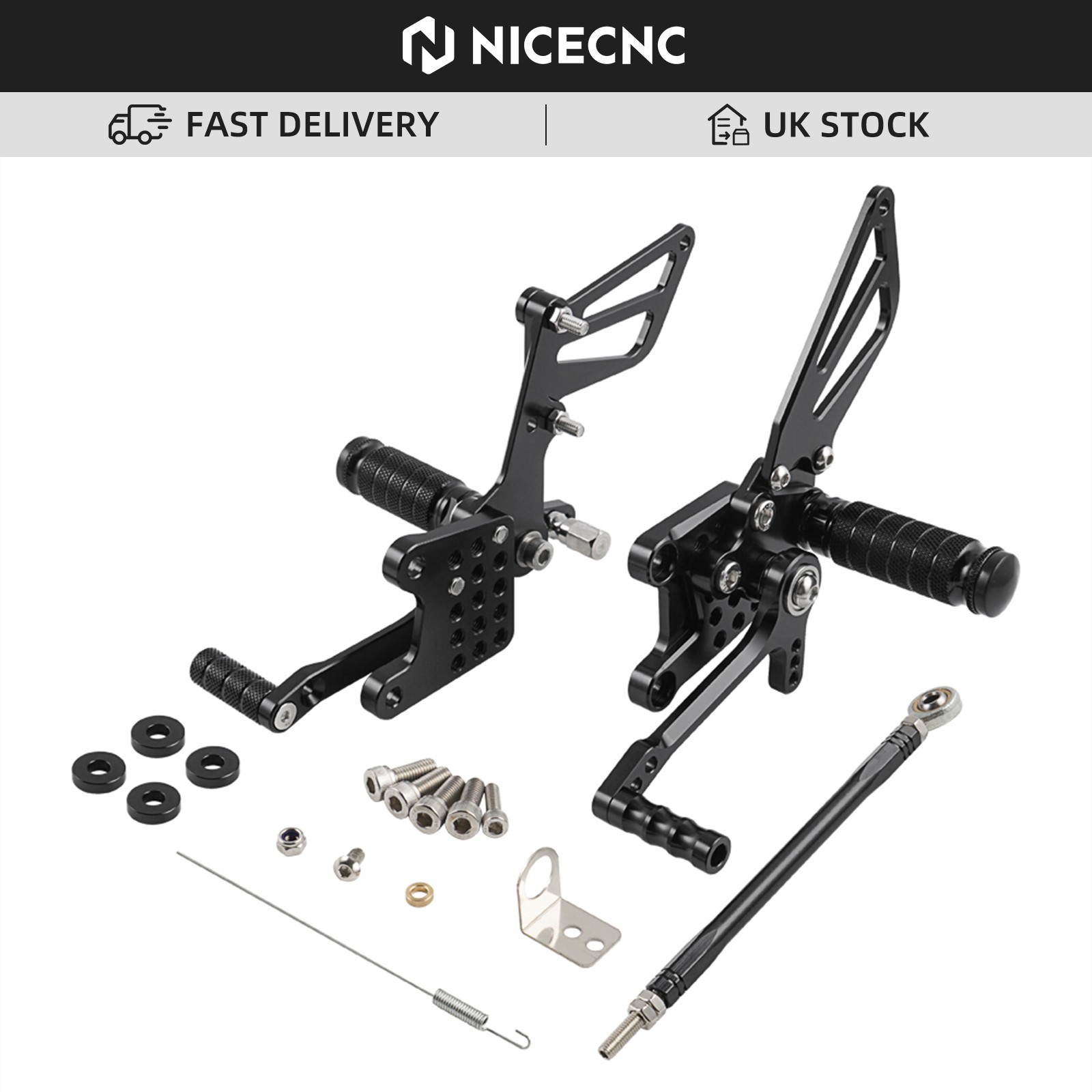 For Suzuki SV650 SV650S CNC Billet Rearset Foot Peg Rear Set Footrest 1999-2010