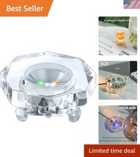 Crystal LED Light Base Multicolor Changing Pedestal Color Show Stand Lighted ...