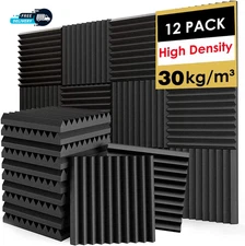 Acoustic Foam Panels, Sound Proof Foam Panels for Walls, High Desnsity Studio