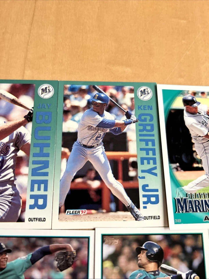 Colección de tarjetas de béisbol de los Marineros de Seattle (10 tarjetas) Foto 4 de 4