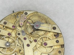 VERY RARE 30 JEWEL 44MM JUMPING INDEPENDENT SECONDS SWISS MOVEMENT, RUNNING!