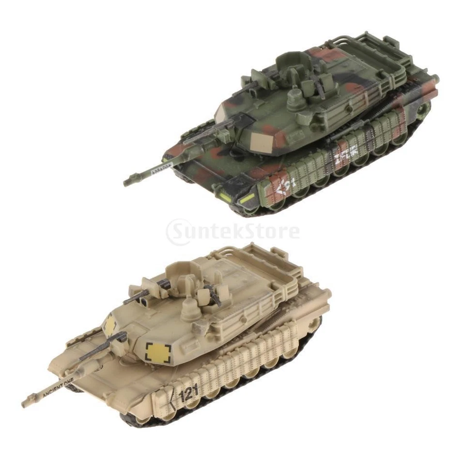 Tank Action Figure En Alliage et Plastique Modèle Militaire Véhicule Miniature - Photo 1/1
