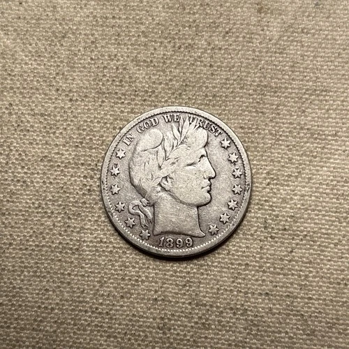 1899-P Fine FN F+ Sharp Details Barber Silver Half Dollar 50C Philadelphia ZM