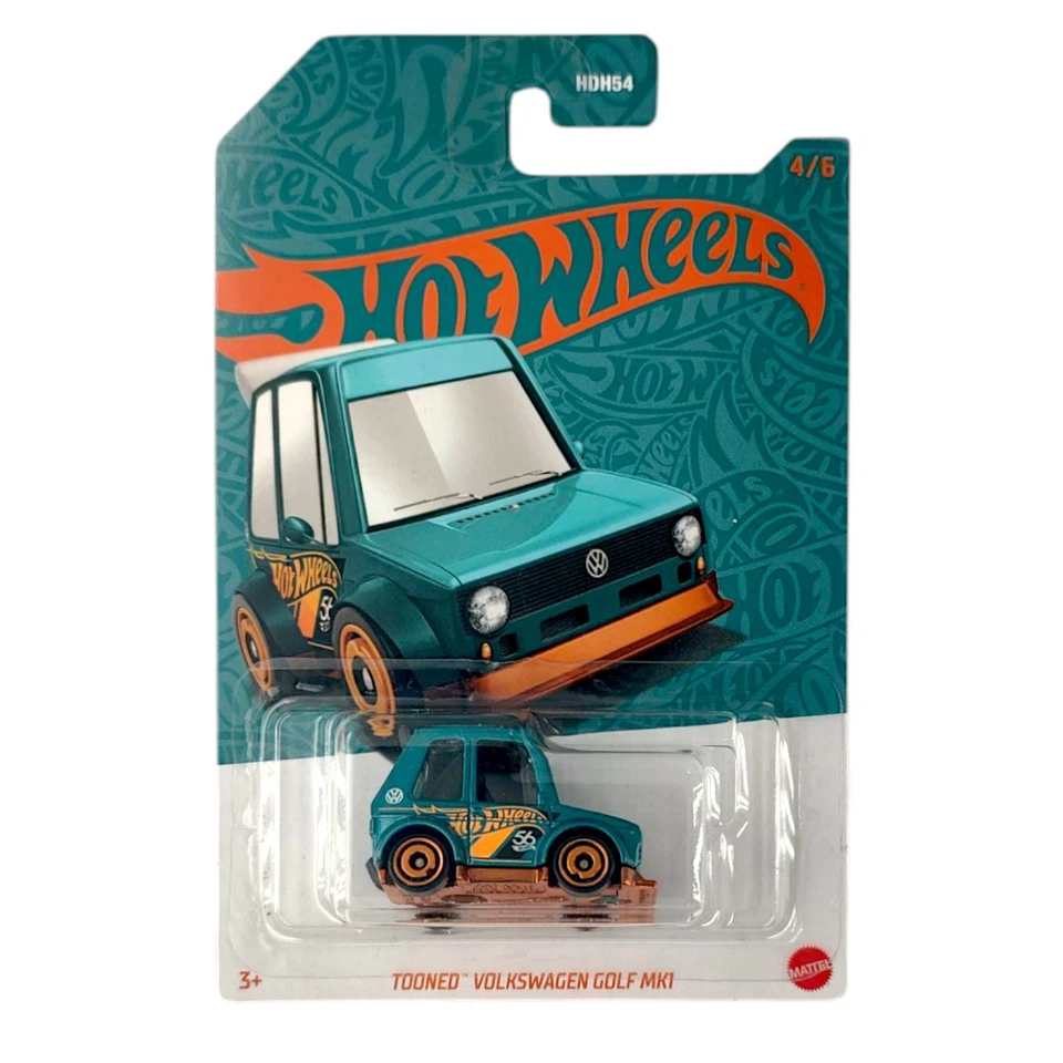 MATTEL Hot Wheels HVX07 Pearl & Chrome Tooned Volkswagen Golf MK1