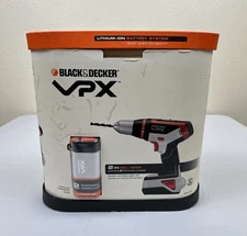 Black & Decker VPX Drill Driver Cordless Dual Battery VPX1212X New Open Box 