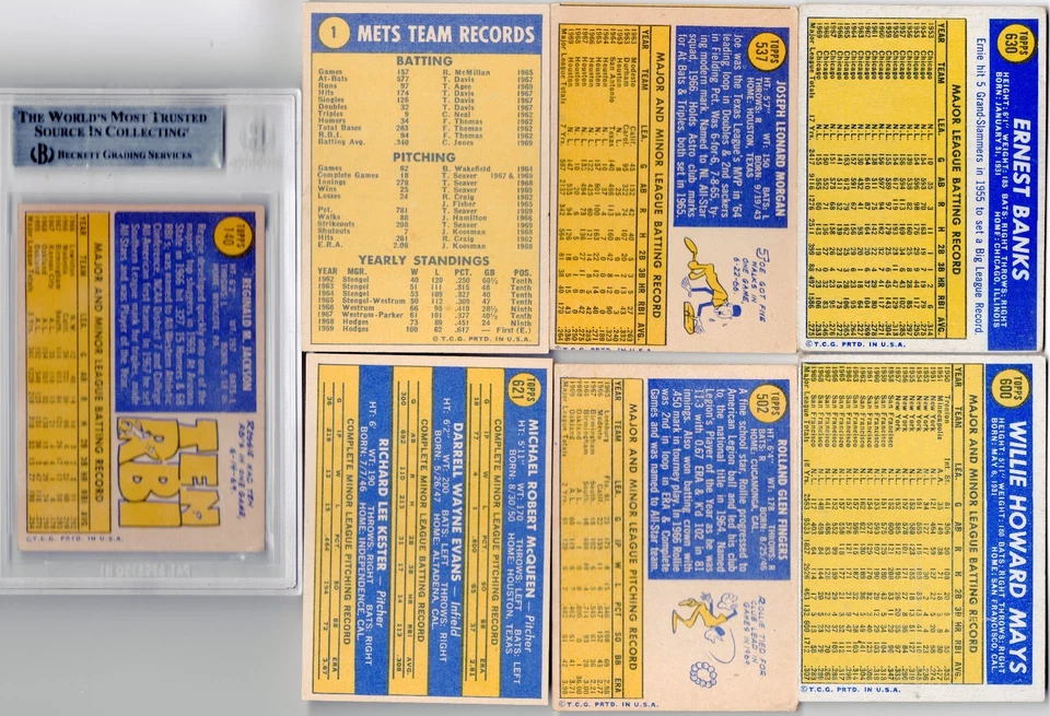 1970 Topps Starter Set (600/720) 1 Graded! Aaron, Bench, Mays, Banks Clemente 🔥 - Image 4 of 4