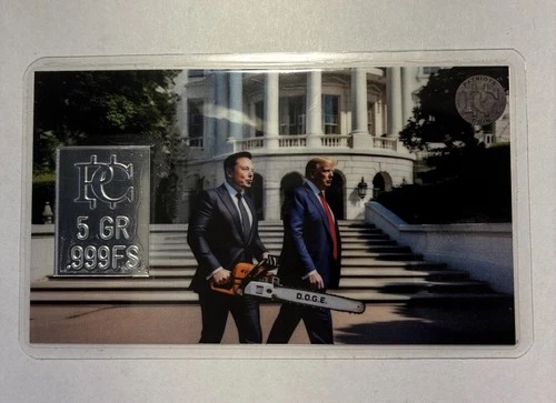 5 Grains silver Trump Bar. Limited Edition Maganomics .999 Fine Silver