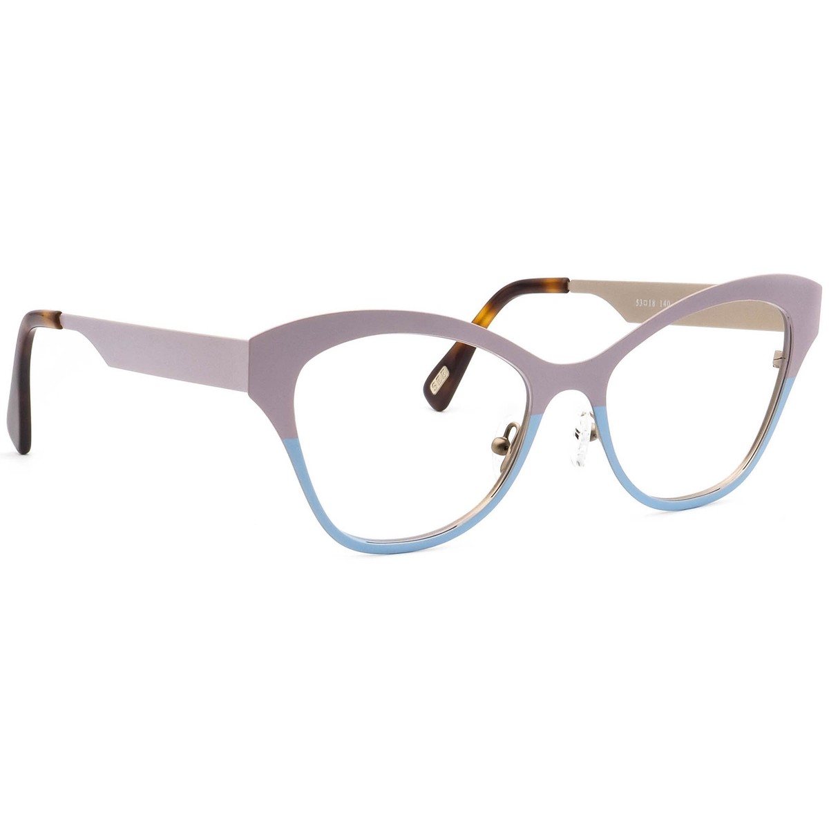 See Eyewear Eyeglasses 5829 C55 Lilac/Blue Butterfly Metal Frame Italy  53-18 140