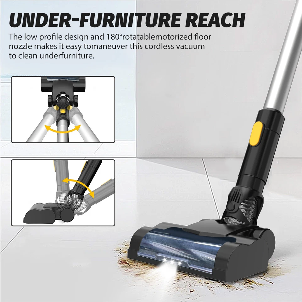 For Dewalt 18v XR Lithium Ion Vacuum Cleaner Cordless Hoover Upright Lightweigh - Image 3 of 4