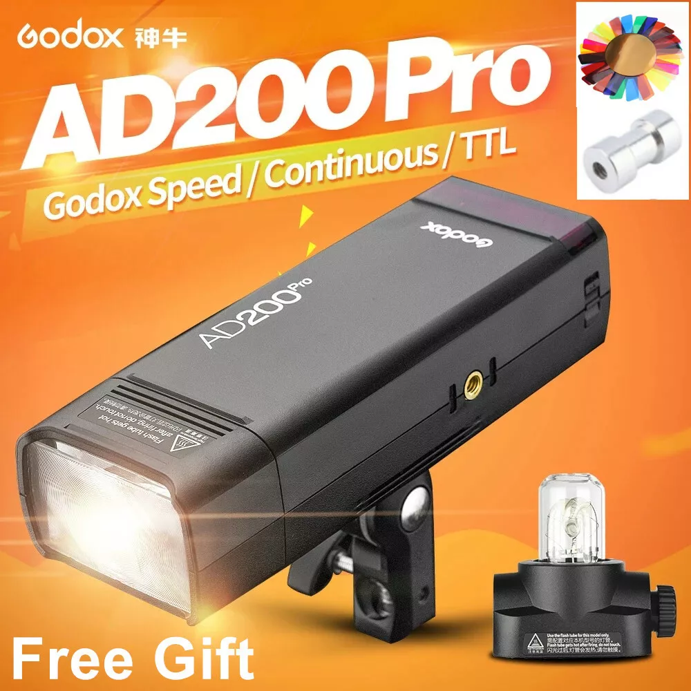 Godox AD200Pro AD200 Pro TTL 1/8000 HSS All-in-One Outdoor Flash Light Lite | eBay