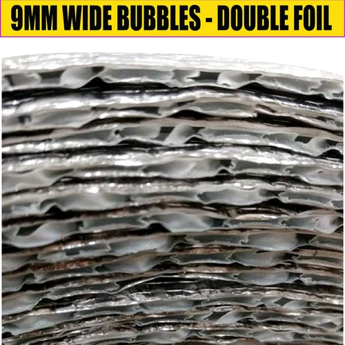 AIR BUBBLE CELL INSULATION REFLECTIVE FOIL ROOF ALUMINIUM 180M2 RADIANTSHIELD - Picture 3 of 11