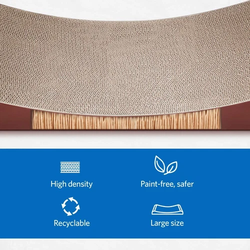 ScratchMe Cat Scratching Post Lounge Relaxing Bed Cat Scratcher Cardboard Catnip - Picture 7 of 9