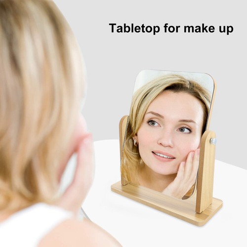 Rotating Vanity Mirror Makeup with Stand Mirrors for Bedroom Travel - 第 3/12 張圖片