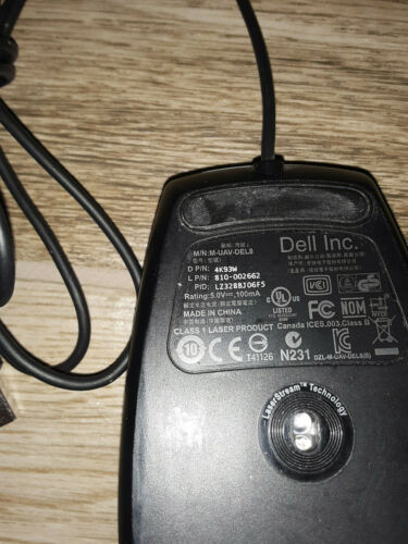 Genuine Dell 6 Button Laser Mouse Adjustable DPI (4 Settings) 04K93W M-UAV-DEL8 - Picture 2 of 2