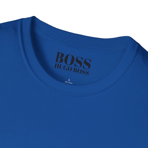 Unisex Softstyle T-Shirt mit Boss Hugo Boss Logo - Bild 48 von 57