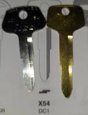 X54, DC1, LDC1, GM, CHRYSLER, ISUZU, MITSUBISHI, SUZUKI Key Blank
