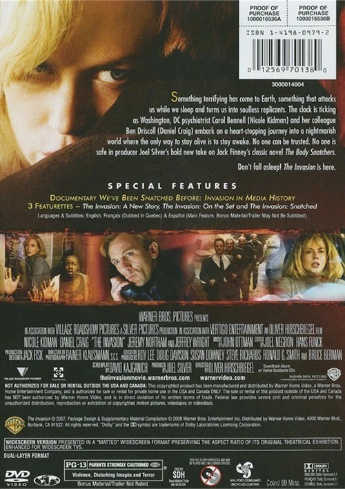 The Invasion (DVD, 2008) Daniel Craig, Jeremy Northam, Nicole Kidman  - Image 2 of 2