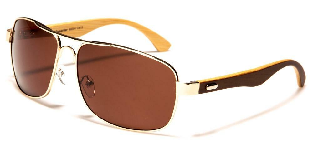 Superior Rectangle Bamboo Sunglasses